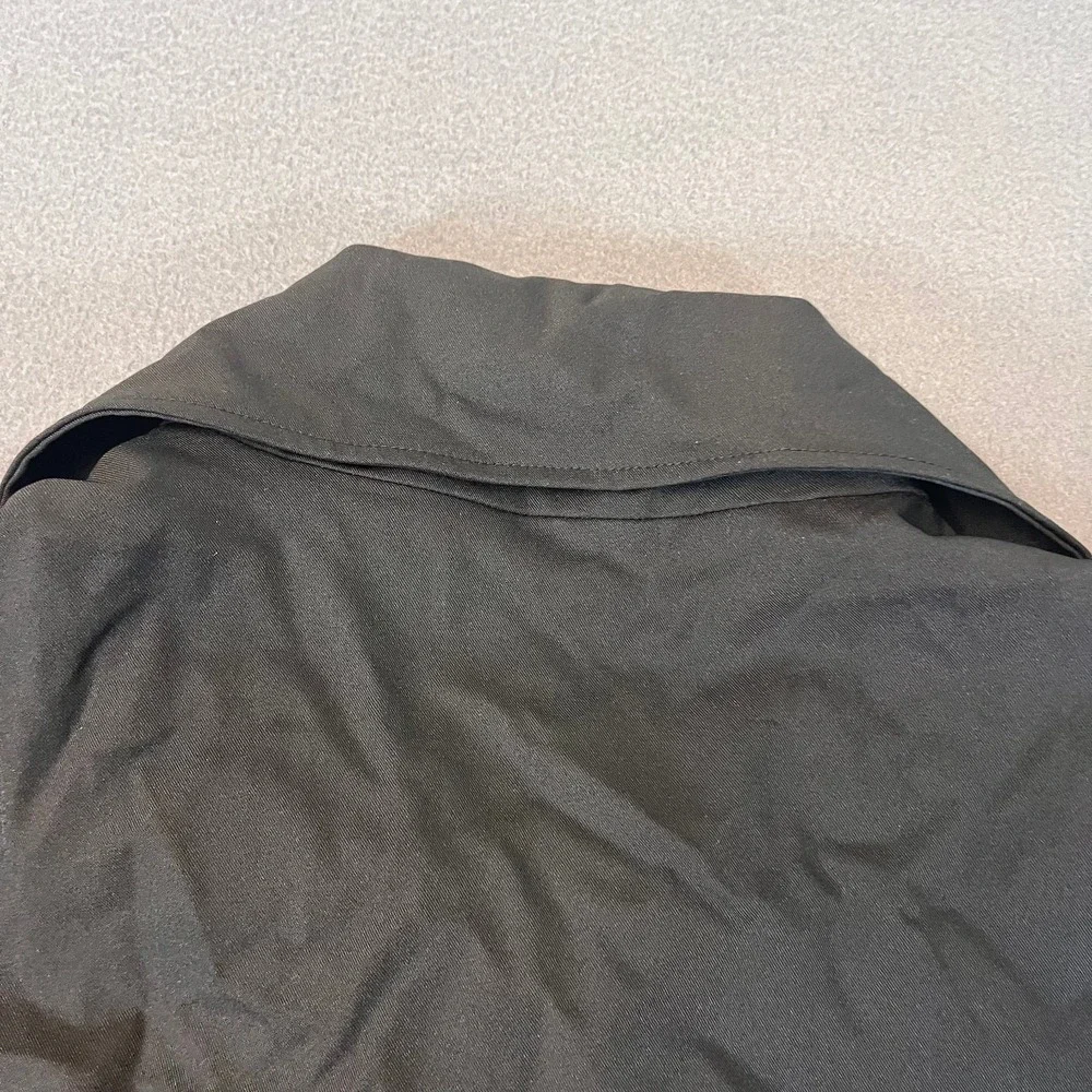 Debra‎ deRoo Black Womens Size Large Zip Up Jacket Windbreaker Shell Vintage Pkt